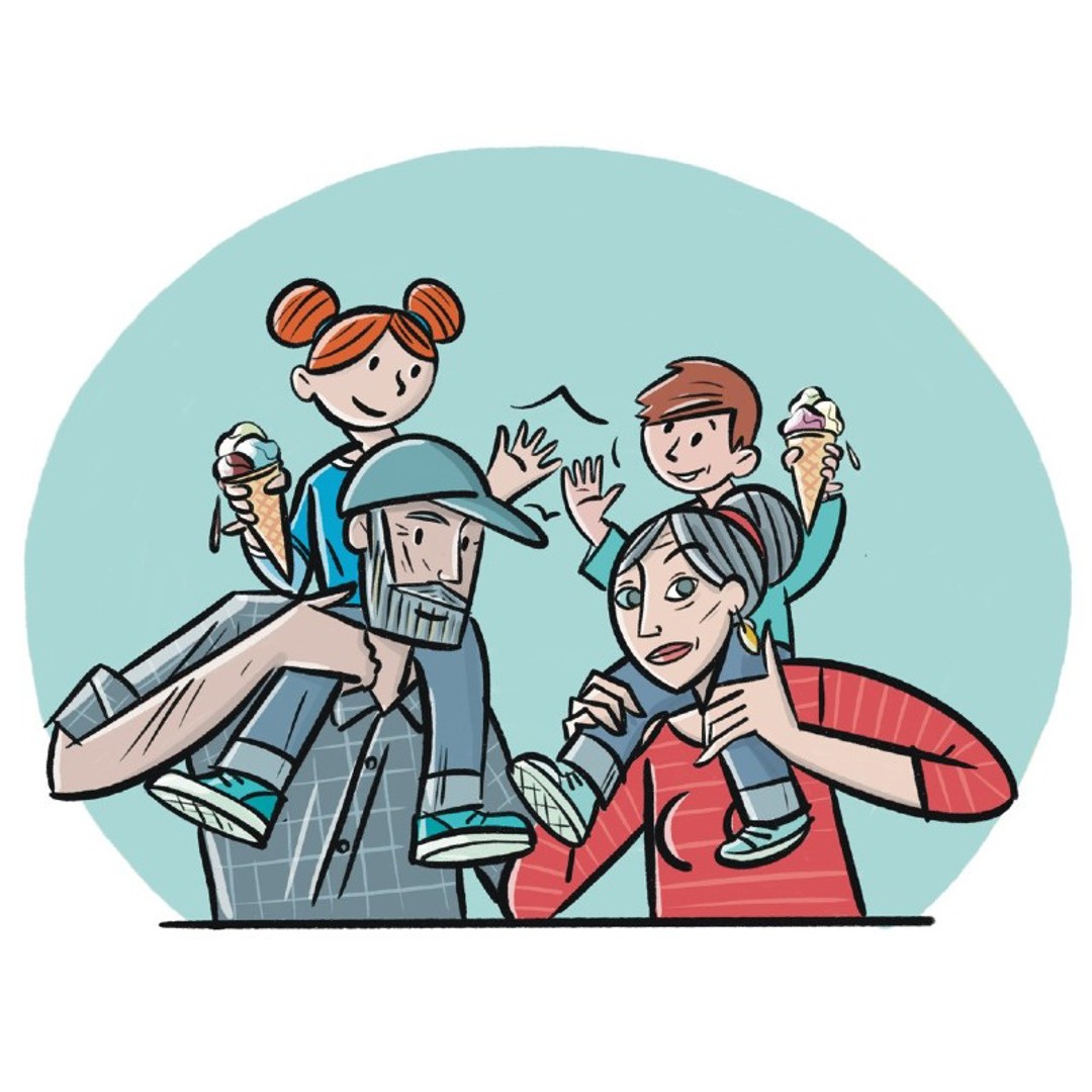 Op Vakantie Bij Oma En Opa illustratie: Stef Rymenants